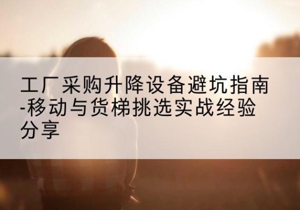 安次移动式升降机怎么选-工厂采购升降设备避坑指南-移动与货梯挑选实战经验分享